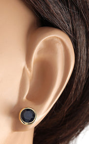 3.21 Carat Natural Sapphire 14K Yellow Gold Earrings - Fashion Strada