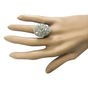 4.50 Carat Natural Diamond 14K White Gold Ring - Fashion Strada