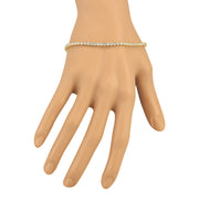 4.68 Carat Natural Diamond 14K Yellow Gold Bracelet - Fashion Strada