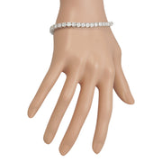 10.00 Carat Natural Diamond 14K White Gold Bracelet - Fashion Strada