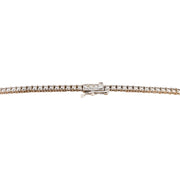 12.13 Carat Natural Tanzanite 14K White Gold Diamond Necklace - Fashion Strada