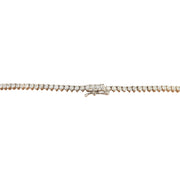 12.21 Carat Natural Tanzanite 14K White Gold Diamond Necklace - Fashion Strada