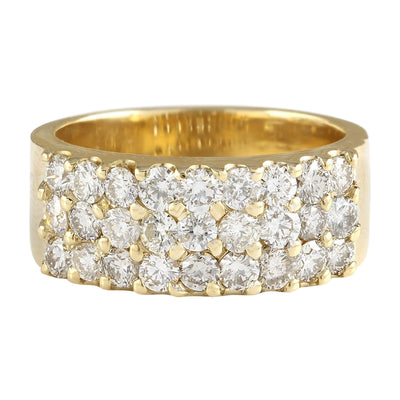 1.40 Carat Natural Diamond 14K Yellow Gold Ring - Fashion Strada