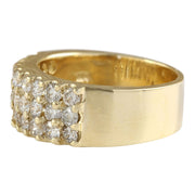 1.40 Carat Natural Diamond 14K Yellow Gold Ring - Fashion Strada