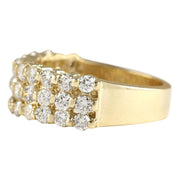 1.75 Carat Natural Diamond 14K Yellow Gold Ring - Fashion Strada