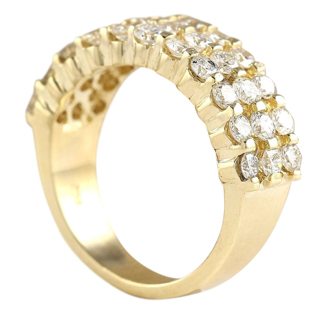 1.75 Carat Natural Diamond 14K Yellow Gold Ring - Fashion Strada