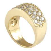 1.35 Carat Natural Diamond 14K Yellow Gold Ring - Fashion Strada
