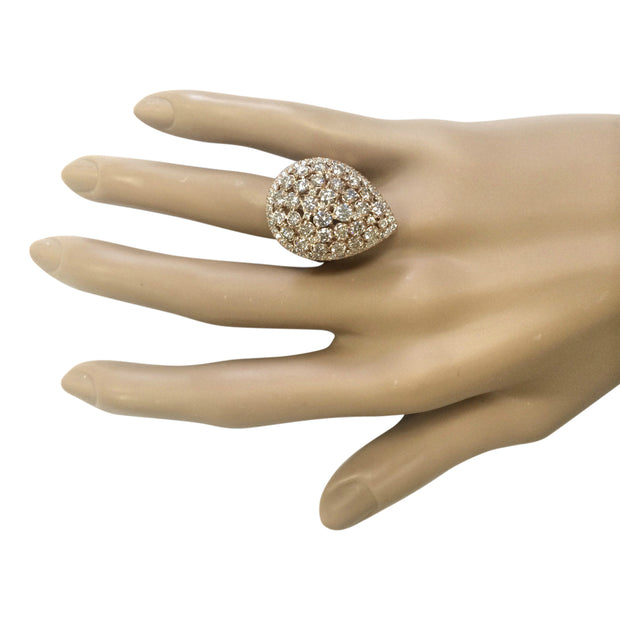 3.70 Carat Natural Diamond 14K Rose Gold Ring - Fashion Strada