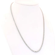 4.00 Carat Natural Diamond 14K White Gold Necklace - Fashion Strada