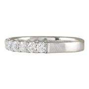 0.80 Carat Natural Diamond 14K White Gold Ring - Fashion Strada