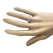 0.80 Carat Natural Diamond 14K White Gold Ring - Fashion Strada