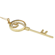 0.35 Carat Natural Diamond 14K Solid Yellow Gold Pendant Necklace - Fashion Strada