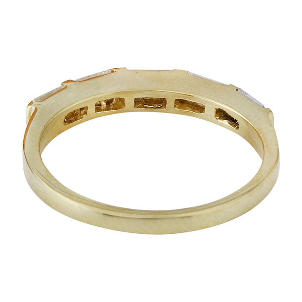0.41 Carat Natural Diamond 14K Solid Yellow Gold Ring - Fashion Strada