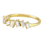 0.75 Carat Natural Diamond 14K Solid Yellow Gold Ring - Fashion Strada