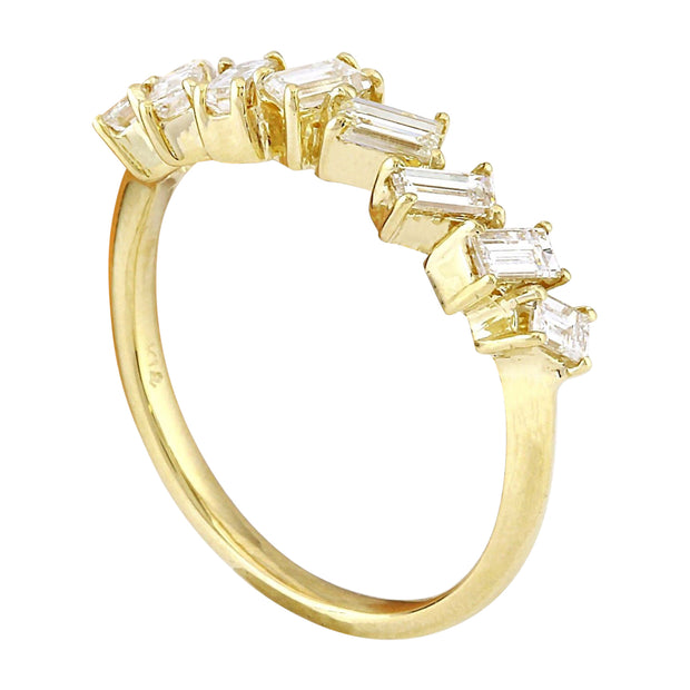 0.75 Carat Natural Diamond 14K Solid Yellow Gold Ring - Fashion Strada