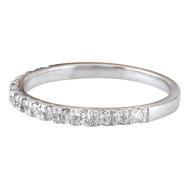 0.30 Carat Natural Diamond 14K Solid White Gold Ring - Fashion Strada