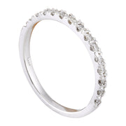 0.30 Carat Natural Diamond 14K Solid White Gold Ring - Fashion Strada
