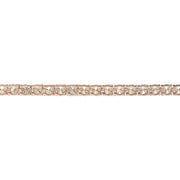 5.40 Carat Natural Diamond 14K Solid Rose Gold Bracelet - Fashion Strada