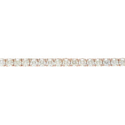 8.08 Carat Natural Diamond 14K Solid Rose Gold Bracelet - Fashion Strada