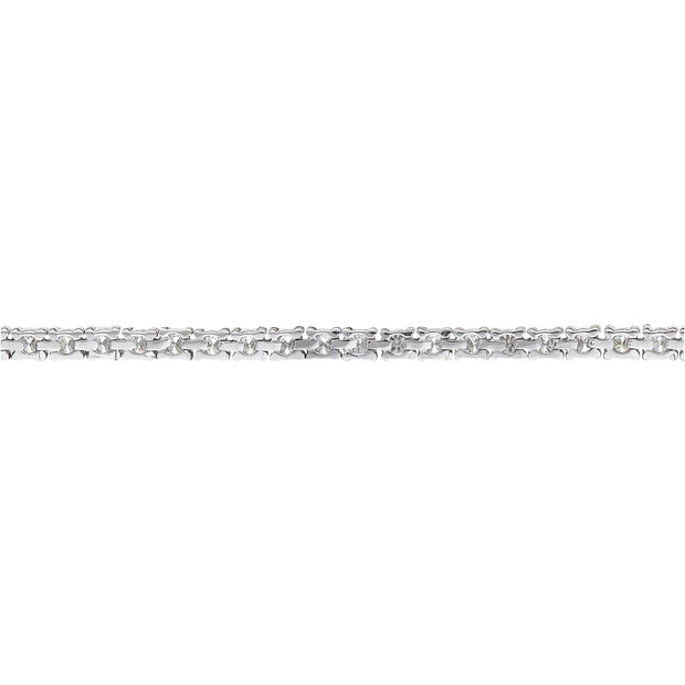 3.25 Carat Natural Diamond 14K Solid White Gold Bracelet - Fashion Strada