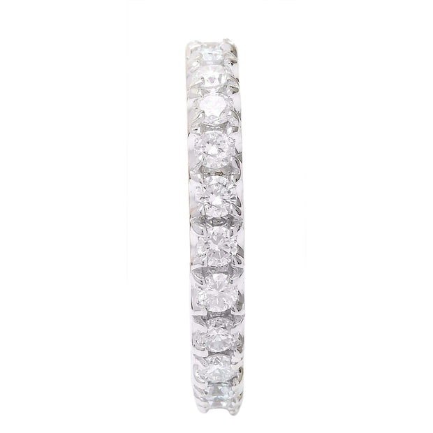 1.50 Carat Natural Diamond 14K Solid White Gold Ring - Fashion Strada