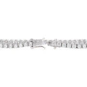 5.00 Carat Natural Diamond 14K Solid White Gold Bracelet - Fashion Strada