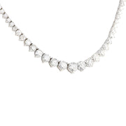 10.00 Carat Natural Diamond 14K Solid White Gold Necklace - Fashion Strada