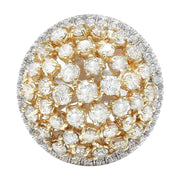 4.28 Carat Natural Diamond 14K Solid Two Tone Gold Ring - Fashion Strada