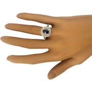 2.26 Carat Natural Sapphire 14K Solid White Gold Diamond Ring - Fashion Strada