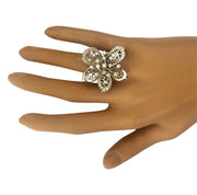 1.50 Carat Natural Diamond 14K Solid White Gold Ring - Fashion Strada